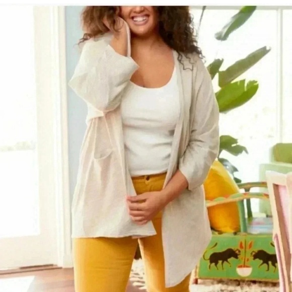 DONNI Ribbed Sweater Coat Cardigan - Picture 5 of 16